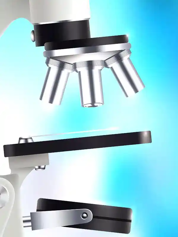 Assurance microscope high-tech : matériel sensible à sécuriser.