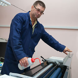Garantie bris de machine prépresse pour atelier d'imprimerie.