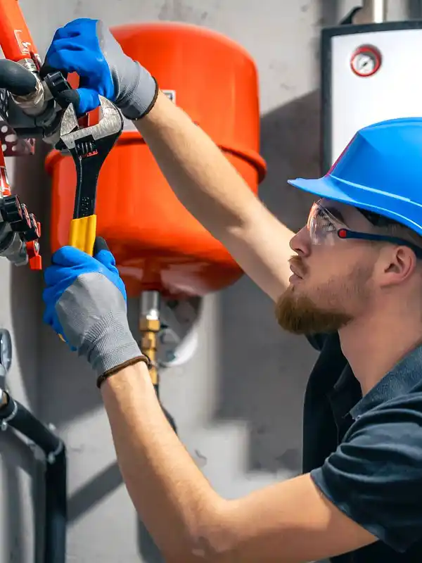 Maintenance d'une installation de gaz obligatoire (norme f-gaz) par un spécialiste.